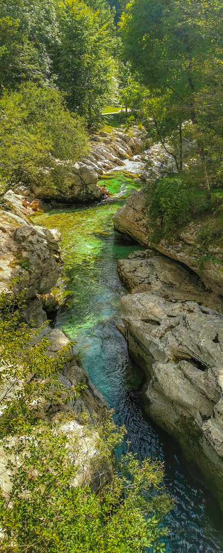 Badestelle in der Schlucht