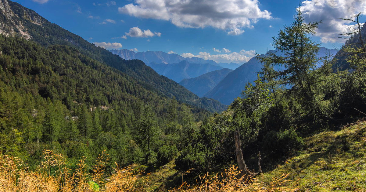 Blick über die Bergtäler